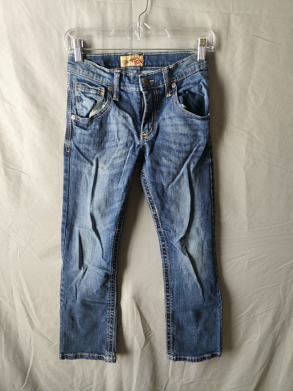 Wrangler 20X Jeans Womens 11 Regular Blue Straight Leg Western Denim Stitching
